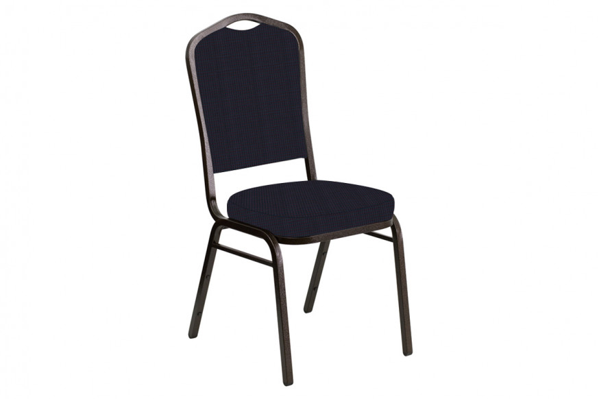 BLNK™ Crown Back Banquet Chair in Mainframe with Gold Vein Frame - Blazer