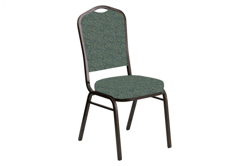 BLNK™ Crown Back Banquet Chair in Martini with Gold Vein Frame - Smokey