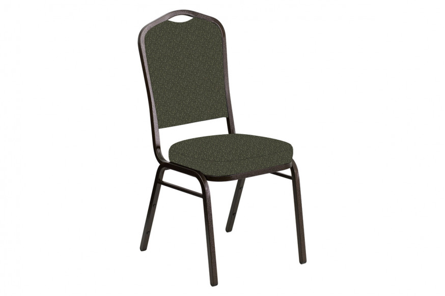 BLNK™ Crown Back Banquet Chair in Mirage with Gold Vein Frame - Fern