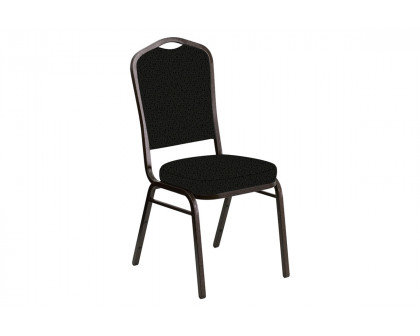 BLNK Crown Back Banquet Chair in Mirage with Gold Vein Frame