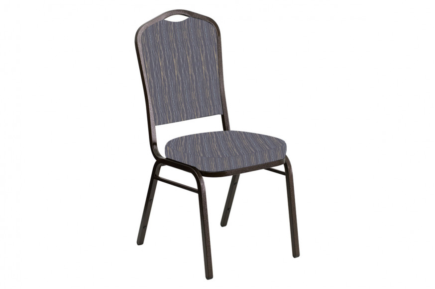 BLNK™ Crown Back Banquet Chair in Mystery with Gold Vein Frame - Hazelwood