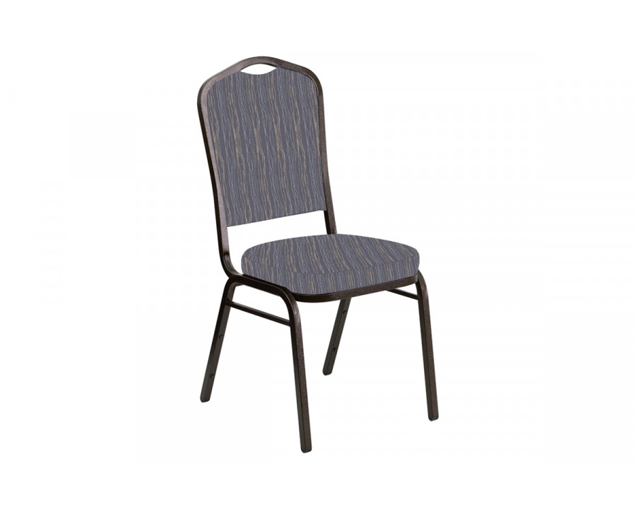 BLNK Crown Back Banquet Chair in Mystery with Gold Vein Frame - Hazelwood