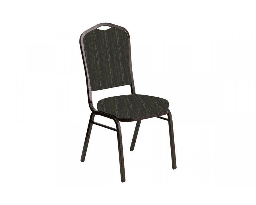 BLNK Crown Back Banquet Chair in Mystery with Gold Vein Frame - Willow