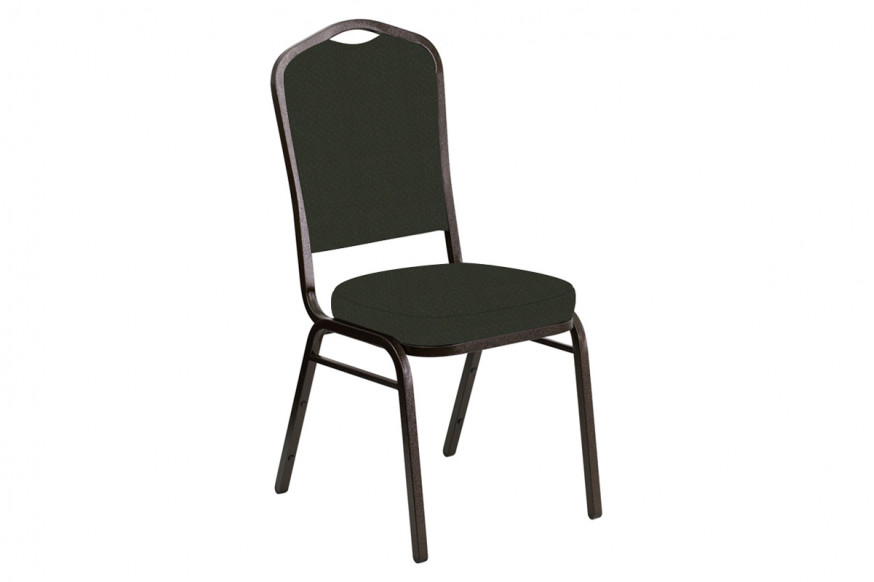 BLNK™ Crown Back Banquet Chair in Neptune with Gold Vein Frame - Moss