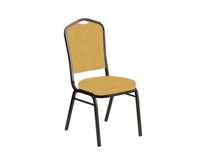 BLNK Crown Back Banquet Chair in Phoenix with Gold Vein Frame