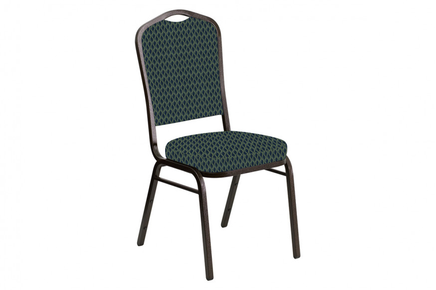 BLNK™ Crown Back Banquet Chair in Rapture with Gold Vein Frame - Midnight