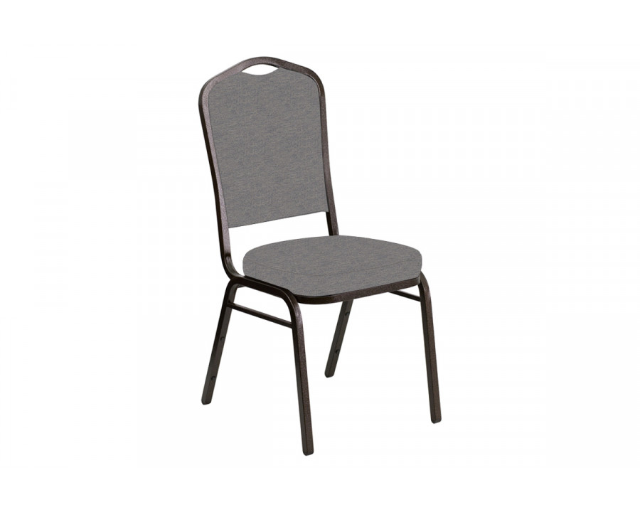 BLNK Crown Back Banquet Chair in Ravine with Gold Vein Frame - Granite