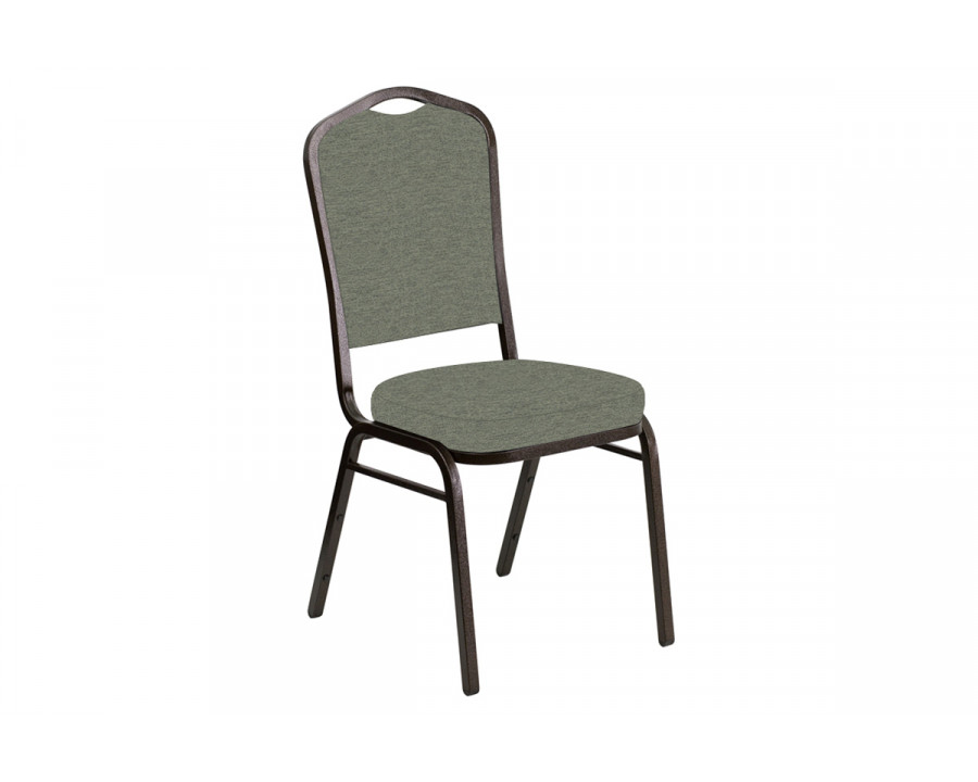 BLNK Crown Back Banquet Chair in Ravine with Gold Vein Frame - Thyme