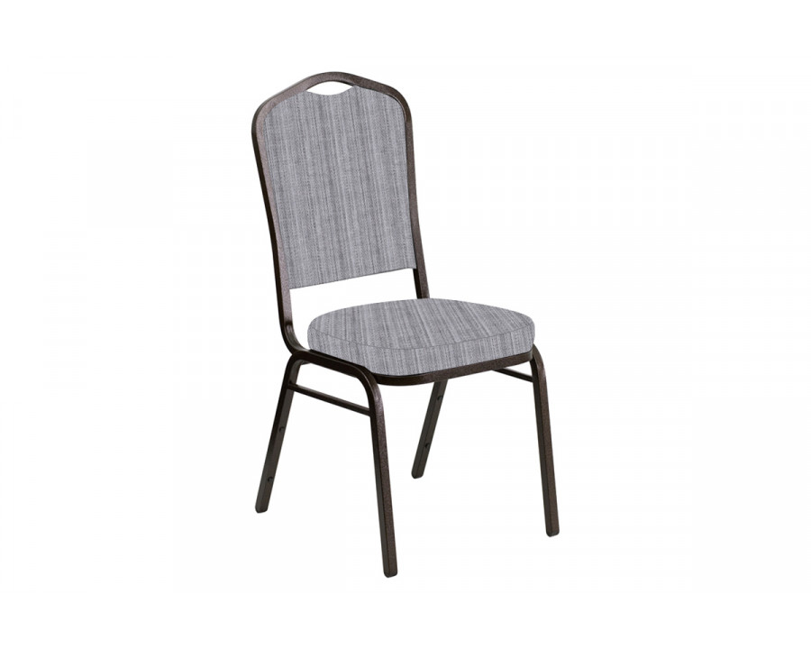 BLNK Crown Back Banquet Chair in Sammie with Gold Vein Frame - Joe Aluminum