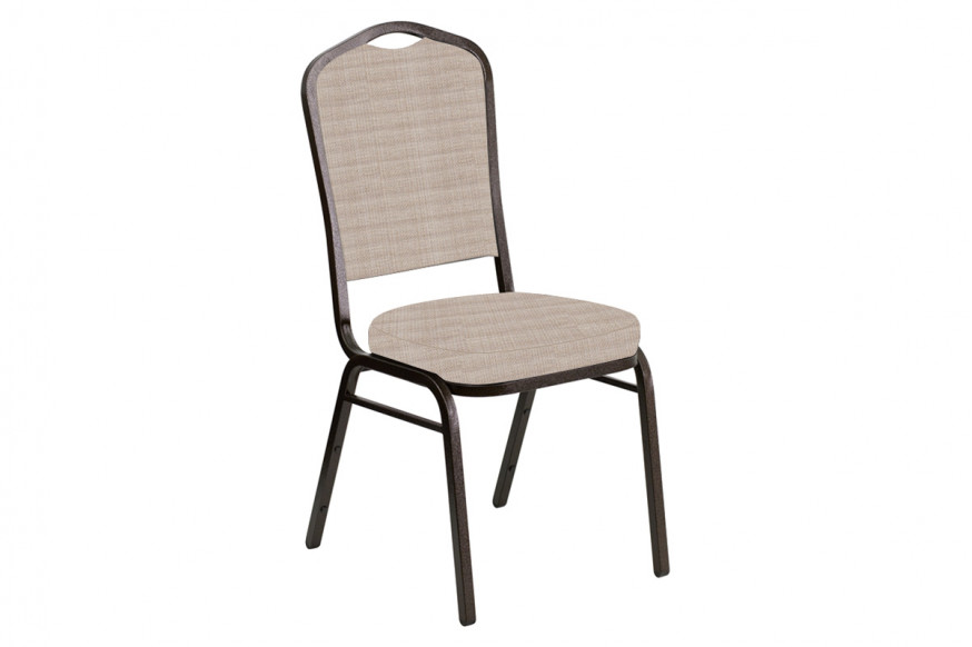 BLNK™ Crown Back Banquet Chair in Sammie with Gold Vein Frame - Joe Desert