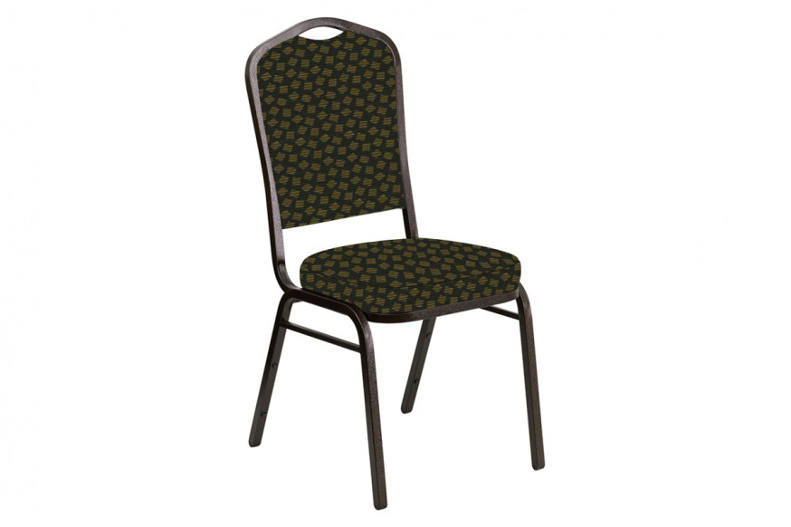 BLNK™ Crown Back Banquet Chair in Scatter with Gold Vein Frame - Celtic