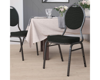 BLNK HERCULES Series Fabric Teardrop Back Stacking Banquet Chair