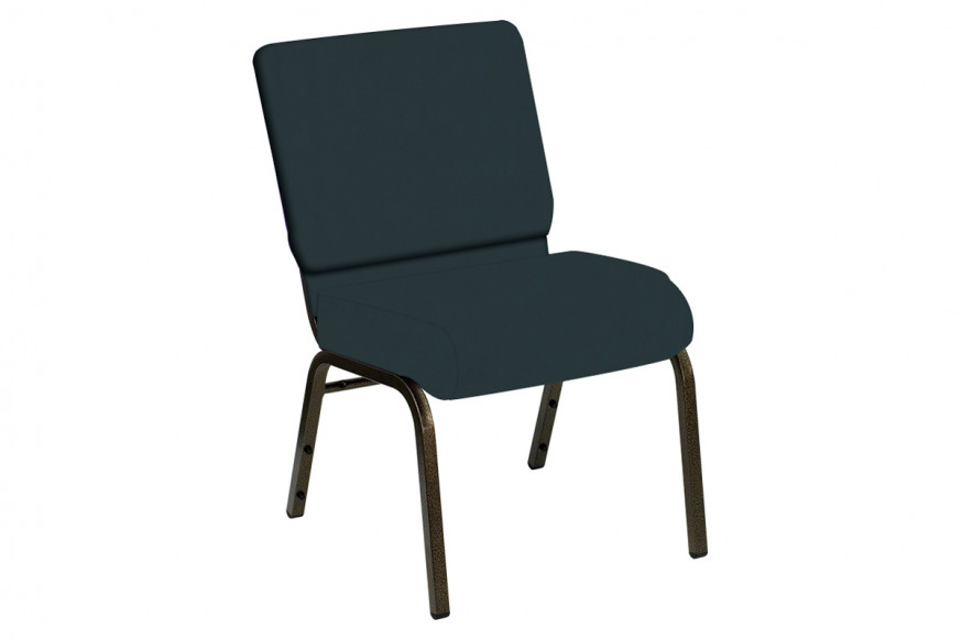 BLNK™ HERCULES Series Style 1 Church Chair in E-Z Sierra Vinyl with Gold Vein Frame - Royal, 21"W