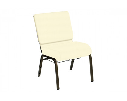 BLNK HERCULES Series Church Chair in E-Z Sierra Vinyl with Gold Vein Frame