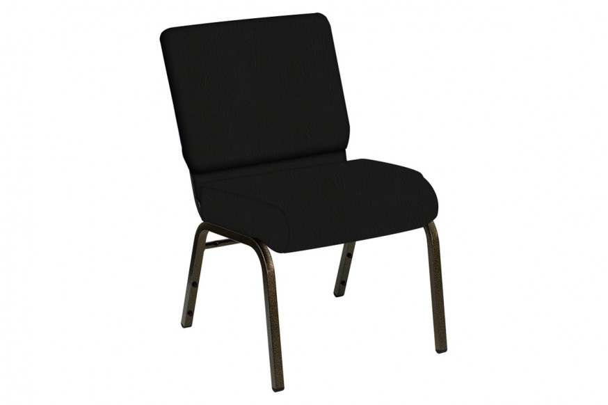 BLNK™ HERCULES Series Church Chair in E-Z Heidi Vinyl with Gold Vein Frame - 21"W