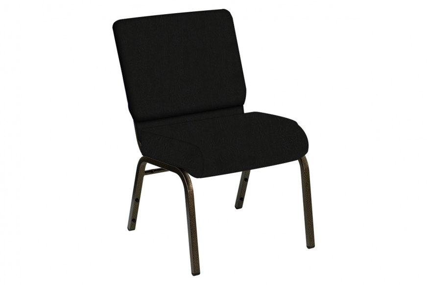 BLNK™ HERCULES Series Church Chair in E-Z Elk Vinyl with Gold Vein Frame - 21"W