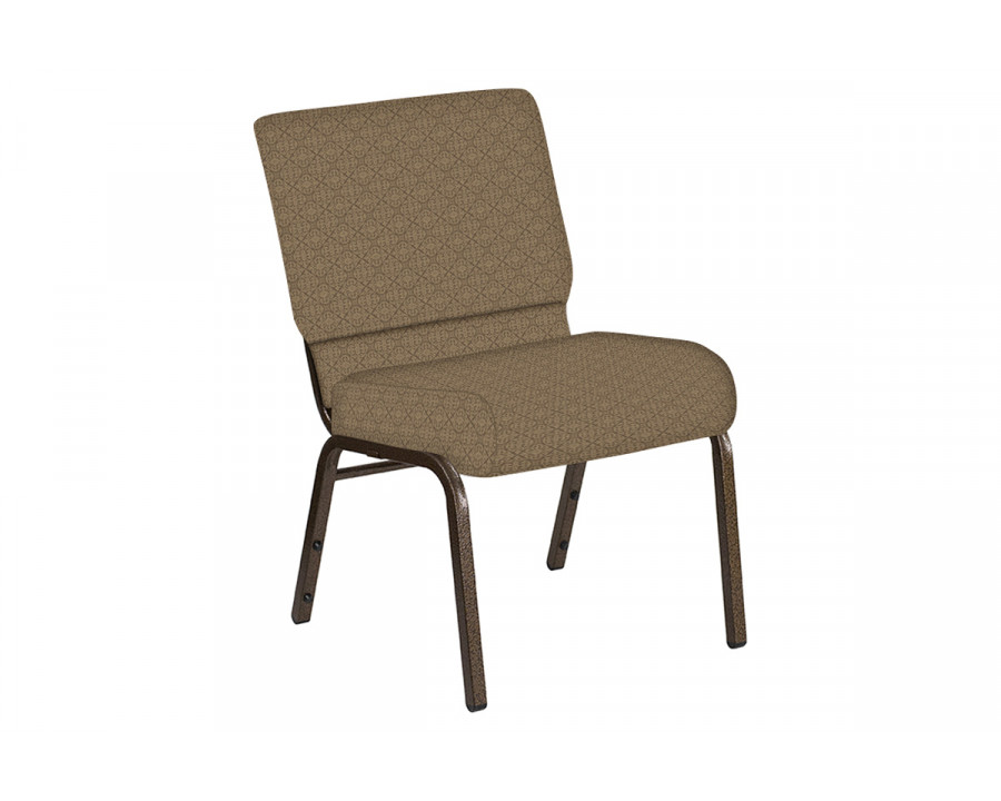 BLNK Church Chair in Abbey with Gold Vein Frame - Latte, 21"W