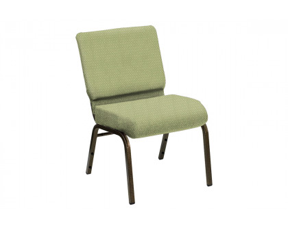 BLNK HERCULES Series Church Chair in Bedford with Gold Vein Frame