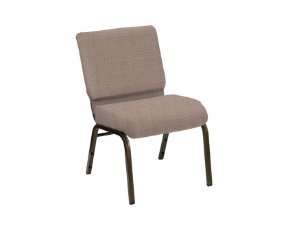 BLNK HERCULES Series Church Chair in Bedford with Gold Vein Frame