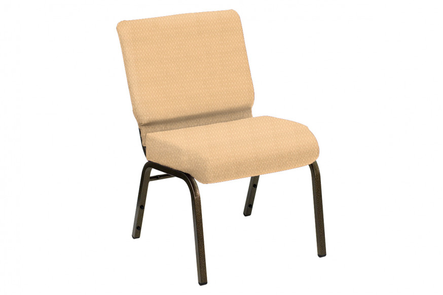 BLNK™ HERCULES Series Church Chair in Bedford with Gold Vein Frame - Golden, 21"W