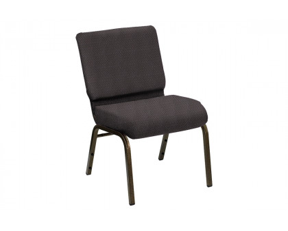 BLNK HERCULES Series Church Chair in Bedford with Gold Vein Frame