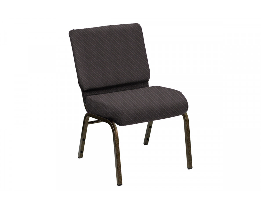 BLNK HERCULES Series Church Chair in Bedford with Gold Vein Frame - Ironside, 21"W