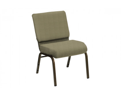 BLNK HERCULES Series Church Chair in Bedford with Gold Vein Frame