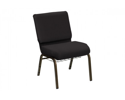 BLNK HERCULES Series Church Chair in Bedford with Gold Vein Frame