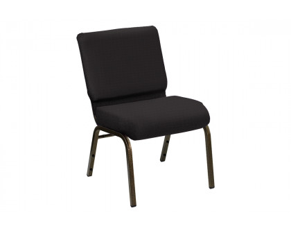 BLNK HERCULES Series Church Chair in Bedford with Gold Vein Frame