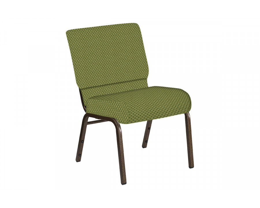 BLNK Church Chair in Canterbury with Gold Vein Frame - Olive, 21"W