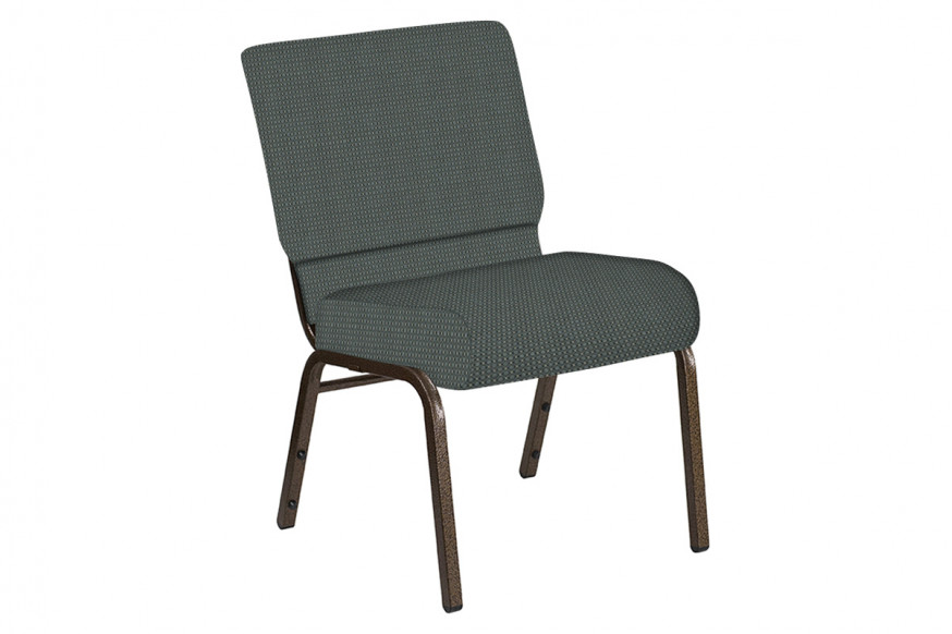 BLNK™ Church Chair in Canterbury with Gold Vein Frame - Pewter, 21"W