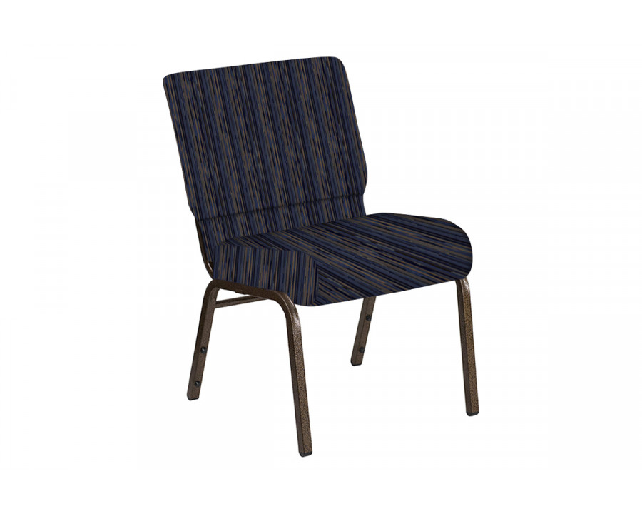 BLNK Church Chair in Canyon with Gold Vein Frame - Tartan Blue, 21"W