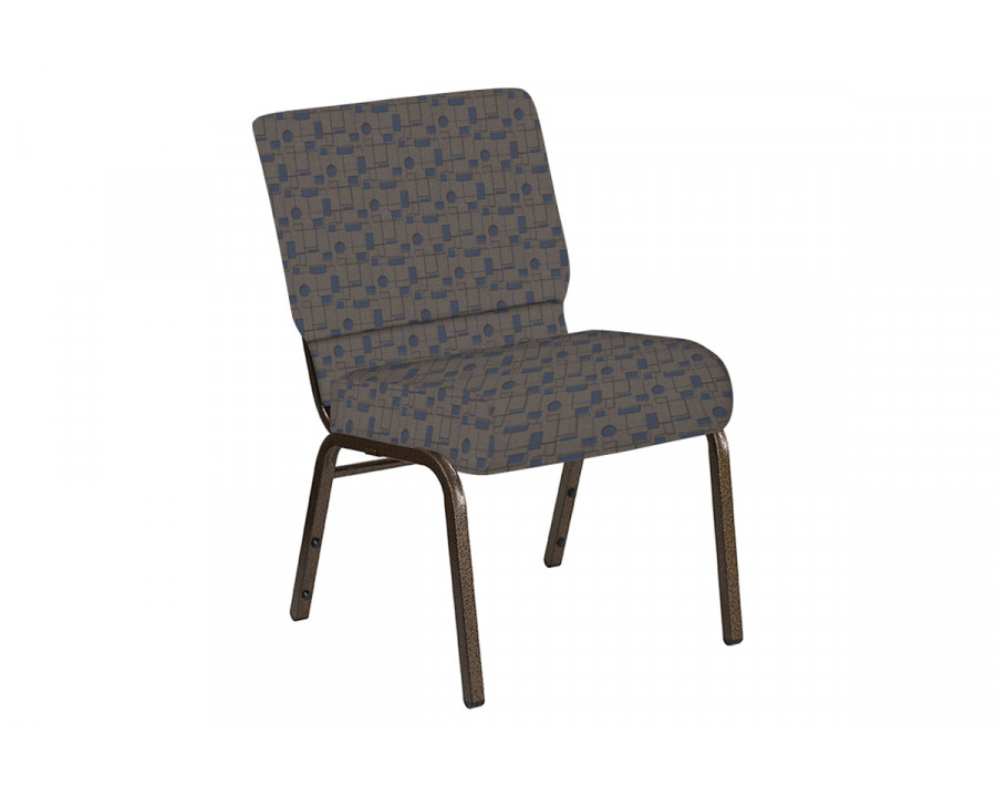 BLNK Church Chair in Circuit with Gold Vein Frame - Maple, 21"W