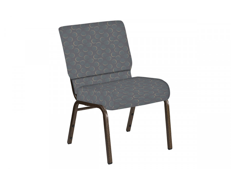 BLNK Church Chair in Cirque with Gold Vein Frame - Smoke, 21"W