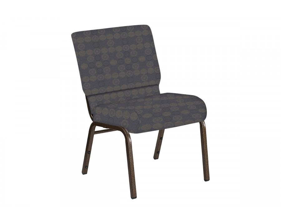 BLNK Church Chair in Galaxy with Gold Vein Frame - Steel, 21"W