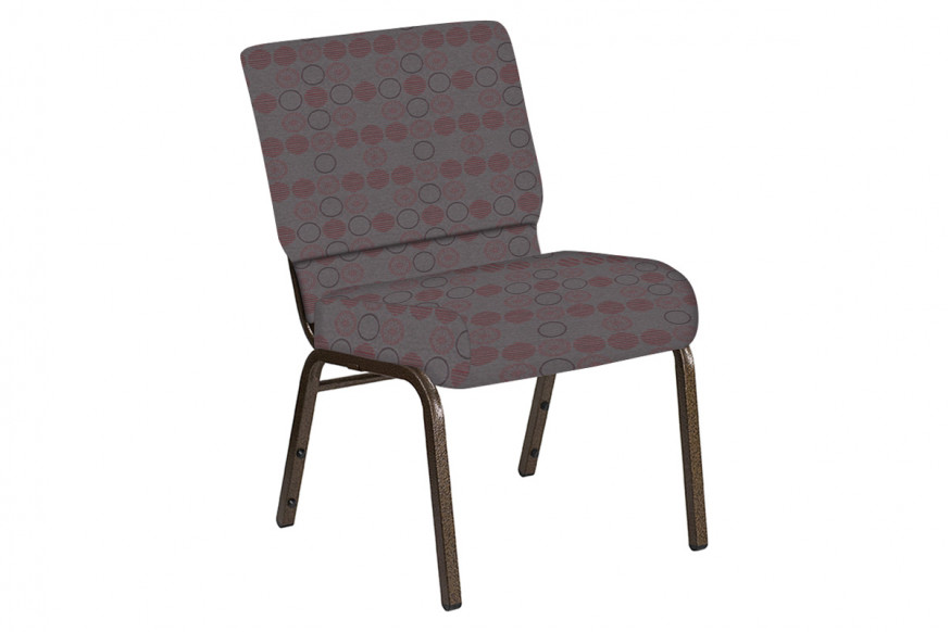 BLNK™ Church Chair in Galaxy with Gold Vein Frame - Taupe, 21"W