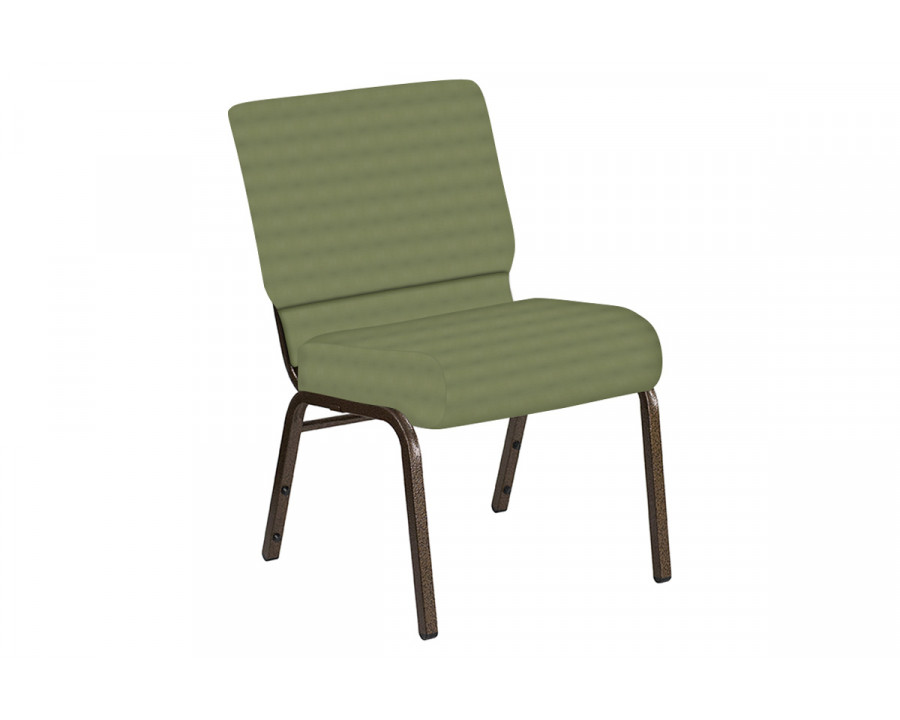 BLNK Church Chair in Harmony with Gold Vein Frame - Sea Green, 21"W