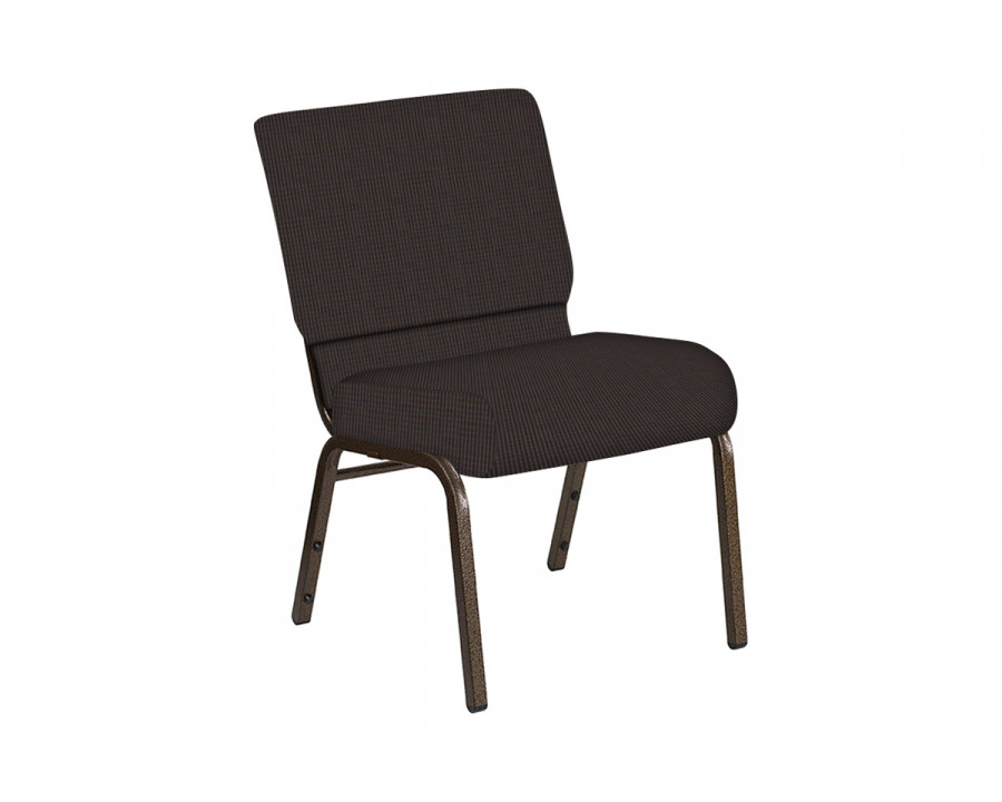 BLNK Church Chair in Mainframe with Gold Vein Frame - Mocha, 21"W