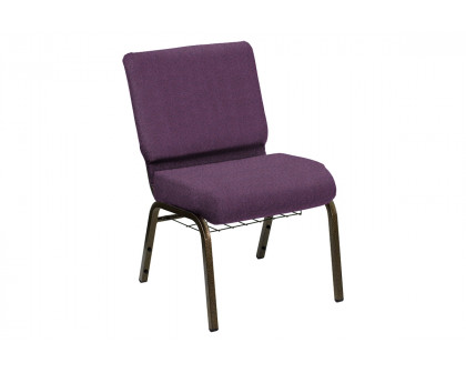 BLNK HERCULES Series Church Chair in Shire with Gold Vein Frame