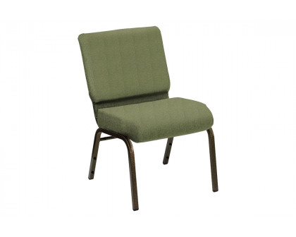 BLNK HERCULES Series Church Chair in Shire with Gold Vein Frame