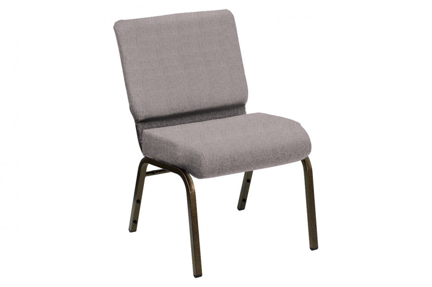 BLNK™ HERCULES Series Church Chair in Shire with Gold Vein Frame - Graystone, 21"W