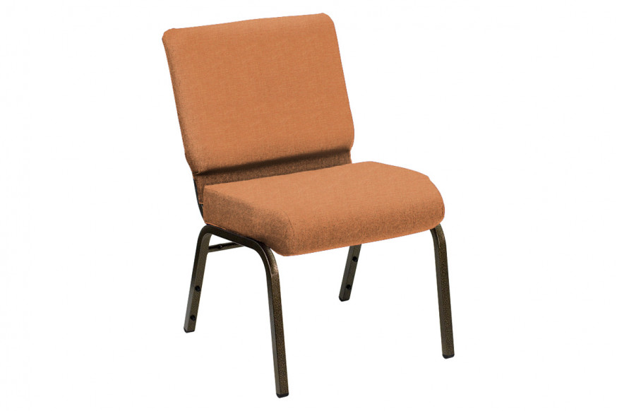 BLNK™ HERCULES Series Church Chair in Shire with Gold Vein Frame - Marmalade, 21"W