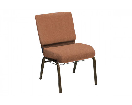 BLNK - HERCULES Series Church Chair in Shire with Gold Vein Frame