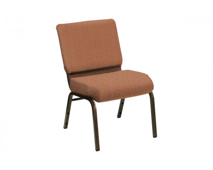 BLNK HERCULES Series Church Chair in Shire with Gold Vein Frame