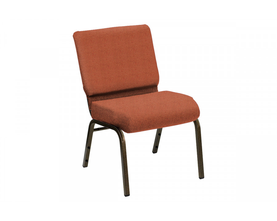 BLNK HERCULES Series Church Chair in Shire with Gold Vein Frame - Peachland, 21"W