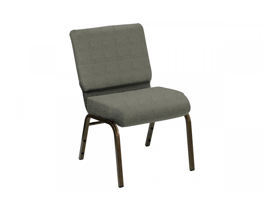 BLNK HERCULES Series Church Chair in Shire with Gold Vein Frame - Sage, 21"W