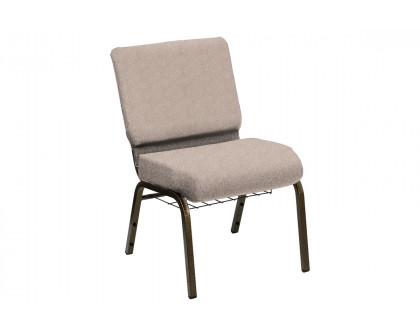 BLNK HERCULES Series Church Chair in Shire with Gold Vein Frame