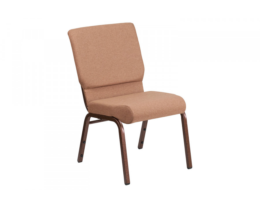 BLNK HERCULES Series Fabric Stacking Church Chair with Copper Vein Frame