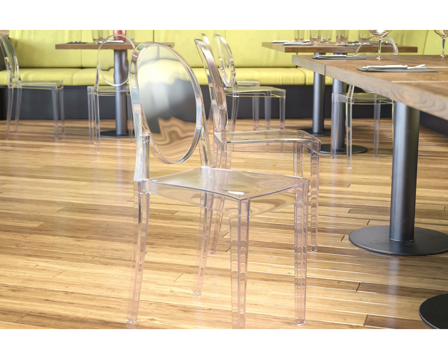 BLNK - Cheryl Ghost Side Chair in Transparent Crystal