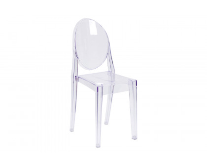 BLNK - Cheryl Ghost Side Chair in Transparent Crystal